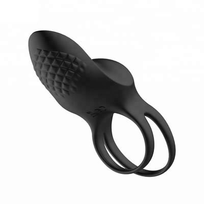 再充電可能なIPX6陰茎リング性のおもちゃ振動愛雄ん鶏リング陰茎の袖リング